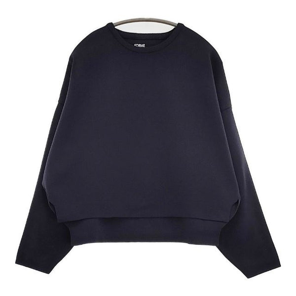 forme ミラノリブ ニット ネイビー レディース フォルメ【中古】5-0830M∞