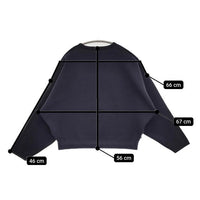 forme ミラノリブ ニット ネイビー レディース フォルメ【中古】5-0830M∞