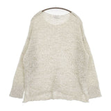 Simplicite リボンヤーンミックススパンコールニットプルオーバー ニット 24AW ベージュ レディース シンプリシテェ【中古】5-0830M∞