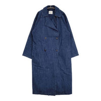 TAKEO KIKUCHI THE SHOP TK ザ ショップティーケー デニム トレンチ コート ネイビー レディース タケオキクチ【中古】5-0830M∞