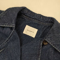 TAKEO KIKUCHI THE SHOP TK ザ ショップティーケー デニム トレンチ コート ネイビー レディース タケオキクチ【中古】5-0830M∞