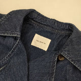 TAKEO KIKUCHI THE SHOP TK ザ ショップティーケー デニム トレンチ コート ネイビー レディース タケオキクチ【中古】5-0830M∞
