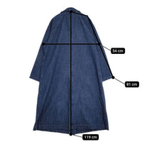 TAKEO KIKUCHI THE SHOP TK ザ ショップティーケー デニム トレンチ コート ネイビー レディース タケオキクチ【中古】5-0830M∞
