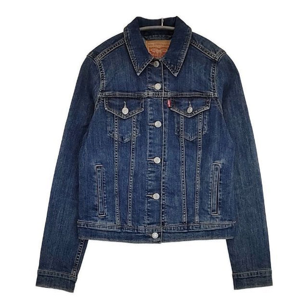 Levi's ストレッチデニム Gジャン 加工 デニムジャケット ブルー レディース リーバイス【中古】5-0830M∞