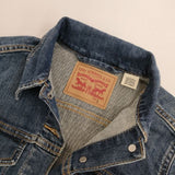 Levi's ストレッチデニム Gジャン 加工 デニムジャケット ブルー レディース リーバイス【中古】5-0830M∞