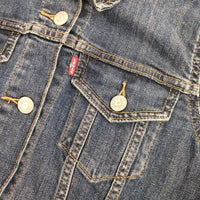 Levi's ストレッチデニム Gジャン 加工 デニムジャケット ブルー レディース リーバイス【中古】5-0830M∞