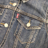 Levi's ストレッチデニム Gジャン 加工 デニムジャケット ブルー レディース リーバイス【中古】5-0830M∞