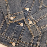 Levi's ストレッチデニム Gジャン 加工 デニムジャケット ブルー レディース リーバイス【中古】5-0830M∞