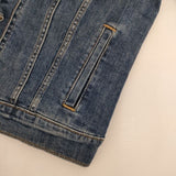 Levi's ストレッチデニム Gジャン 加工 デニムジャケット ブルー レディース リーバイス【中古】5-0830M∞