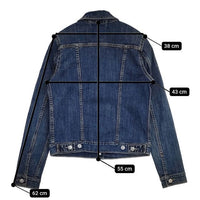 Levi's ストレッチデニム Gジャン 加工 デニムジャケット ブルー レディース リーバイス【中古】5-0830M∞