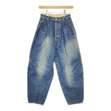 mina perhonen everyday タックテーパードデニム 34 dn4596 定価60500円 デニムパンツ 24SS ブルー レディース ミナペルホネン【中古】5-0429G♪