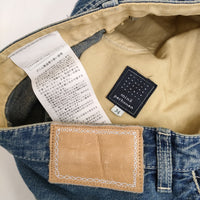 mina perhonen everyday タックテーパードデニム 34 dn4596 定価60500円 デニムパンツ 24SS ブルー レディース ミナペルホネン【中古】5-0429G♪