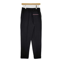 TOMMY HILFIGER TH Flex ポリエステルウール ストレッチ スラックス イージー パンツ ブラック レディース トミーヒルフィガー【中古】5-0830G∞