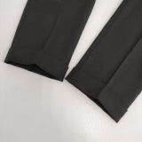 TOMMY HILFIGER TH Flex ポリエステルウール ストレッチ スラックス イージー パンツ ブラック レディース トミーヒルフィガー【中古】5-0830G∞