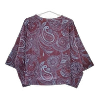45R/45rpm Hopi Hopi更紗プリントのTシャツ 定価26400円 長袖Ｔシャツ カットソー ロンＴ パープル レディース フォーティーファイブアールピーエム【中古】5-0604M∞