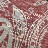 45R/45rpm Hopi Hopi更紗プリントのTシャツ 定価26400円 長袖Ｔシャツ カットソー ロンＴ パープル レディース フォーティーファイブアールピーエム【中古】5-0604M∞