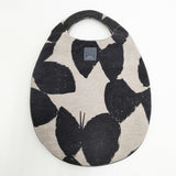 mina perhonen egg bag エッグバッグ slow dance スローダンス ta9509 トートバッグ ベージュ ブラック レディース ミナペルホネン【中古】5-1016T◎