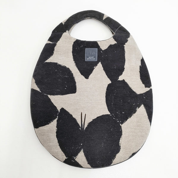 mina perhonen egg bag エッグバッグ slow dance スローダンス ta9509 トートバッグ ベージュ ブラック レディース ミナペルホネン【中古】5-1016T◎