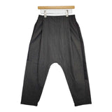 RaPPELER ストライプ イージー サルエルパンツ グレー レディース ラプレ【中古】5-0830G∞