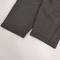 RaPPELER ストライプ イージー サルエルパンツ グレー レディース ラプレ【中古】5-0830G∞