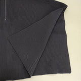 CREOLME ハーフジップ ニットケープ セーター ニット ネイビー レディース クレオルム【中古】5-1026T∞