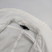 COMME des GARCONS ポリ縮絨 丸襟 GO-J076 加工 ジャケット ブルゾン AD2004 オフホワイト レディース コムデギャルソン【中古】5-0616M∞