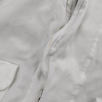 COMME des GARCONS ポリ縮絨 丸襟 GO-J076 加工 ジャケット ブルゾン AD2004 オフホワイト レディース コムデギャルソン【中古】5-0616M∞
