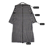 快晴堂 コットンネル ワンピース ネイビー ホワイト レディース 快晴堂【中古】5-0825T∞