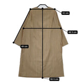 fig London ウール ストライプドレス ワンピース ベージュ レディース フィグロンドン【中古】5-0825T∞