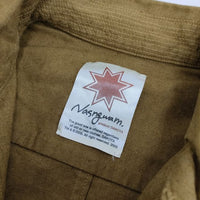 Nasngwam 未使用品 LOW RIDE COAT 定価21800円 J1506005 リネンコットン コート アンティークゴールド レディース ナスングワム【中古】5-0604M∞