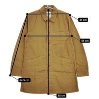 Nasngwam 未使用品 LOW RIDE COAT 定価21800円 J1506005 リネンコットン コート アンティークゴールド レディース ナスングワム【中古】5-0604M∞