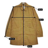 Nasngwam 未使用品 LOW RIDE COAT 定価21800円 J1506005 リネンコットン コート アンティークゴールド レディース ナスングワム【中古】5-0604M∞