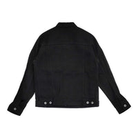 homspun ステッチ 162-2096 コットン M デニムジャケット ブラック レディース ホームスパン【中古】5-0830M∞
