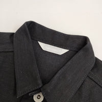 homspun ステッチ 162-2096 コットン M デニムジャケット ブラック レディース ホームスパン【中古】5-0830M∞