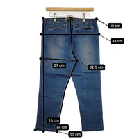 Gramicci GLP-14S007 DENIM TAPERED PANTS ストレッチ デニムパンツ ブルー レディース グラミチ【中古】5-0830G∞
