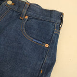 SERGE de bleu センタープレス ジーンズ STAPLE DRY SKY BLUE デニムパンツ ブルー レディース サージ【中古】5-0830G∞