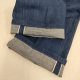 SERGE de bleu センタープレス ジーンズ STAPLE DRY SKY BLUE デニムパンツ ブルー レディース サージ【中古】5-0830G∞