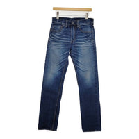 HOLLYWOOD RANCH MARKET HRM ダメージ加工 ZIPフライ W29 ジーンズ デニムパンツ ネイビー レディース ハリウッドランチマーケット【中古】5-0830G∞