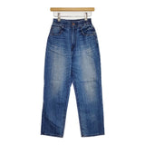 RED CARD Relaxy Slouchy ジーンズ 98481 加工 ウエストゴム デニムパンツ ブルー レディース レッドカード【中古】5-0830G∞