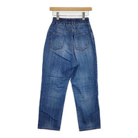 RED CARD Relaxy Slouchy ジーンズ 98481 加工 ウエストゴム デニムパンツ ブルー レディース レッドカード【中古】5-0830G∞