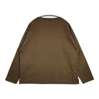 RINEN 製品染め コットン 製品洗い 長袖Ｔシャツ カットソー ロンＴ カーキ レディース リネン【中古】5-0830M∞