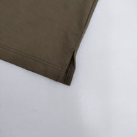 RINEN 製品染め コットン 製品洗い 長袖Ｔシャツ カットソー ロンＴ カーキ レディース リネン【中古】5-0830M∞
