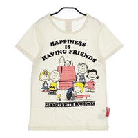 BooFooWoo/PEANUTS SNOOPY スヌーピー 半袖Ｔシャツ カットソー ベージュ レディース ブーフーウー/ピーナッツ【中古】5-0607S∞