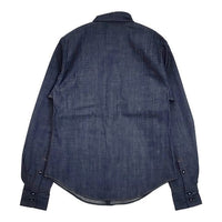 45R/45rpm モンプチデニムイースタンシャツ 定価25300円 コットン 長袖シャツ ネイビー レディース フォーティーファイブアールピーエム【中古】5-0830M∞