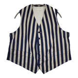 45R/45rpm 8111028 セーラーヒッコリー908VEST 定価44000円 ベスト ネイビー アイボリー レディース フォーティーファイブアールピーエム【中古】5-1021M△