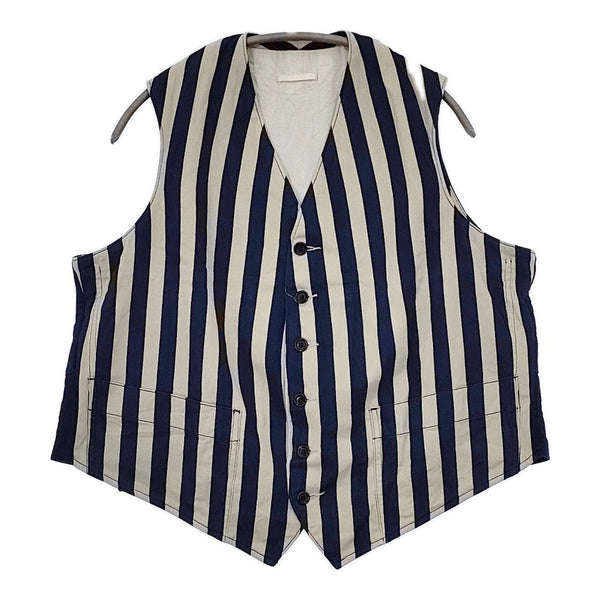 45R/45rpm 8111028 セーラーヒッコリー908VEST 定価44000円 ベスト ネイビー アイボリー レディース フォーティーファイブアールピーエム【中古】5-1021M△