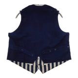 45R/45rpm 8111028 セーラーヒッコリー908VEST 定価44000円 ベスト ネイビー アイボリー レディース フォーティーファイブアールピーエム【中古】5-1021M△