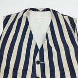 45R/45rpm 8111028 セーラーヒッコリー908VEST 定価44000円 ベスト ネイビー アイボリー レディース フォーティーファイブアールピーエム【中古】5-1021M△