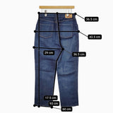 45R/45rpm 8126026 AD3000藍茜比女 加工 定価66000円 デニムパンツ ブルー レディース フォーティーファイブアールピーエム【中古】5-1021G△