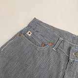 45R/45rpm 麦比古ヒッコリーストレッチパンツ 定価26400円 サイズ28 パンツ ブルー ホワイト レディース フォーティーファイブアールピーエム【中古】5-0830G∞